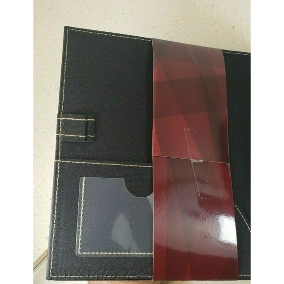 "It's Academic Mini Executive Leather Portfolio Folder, 1"" Ring Dark Brown - Picture 8 of 12